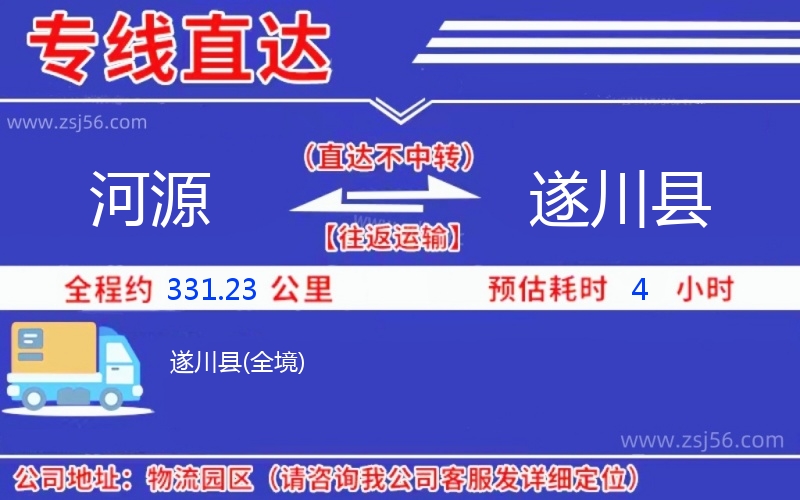 河源到遂川縣物流公司