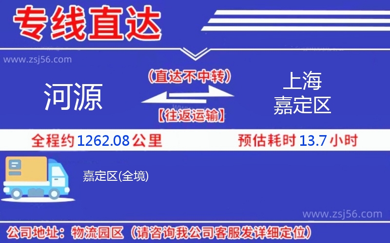 河源到上海嘉定區(qū)物流公司 河源到上海嘉定區(qū)物流公司