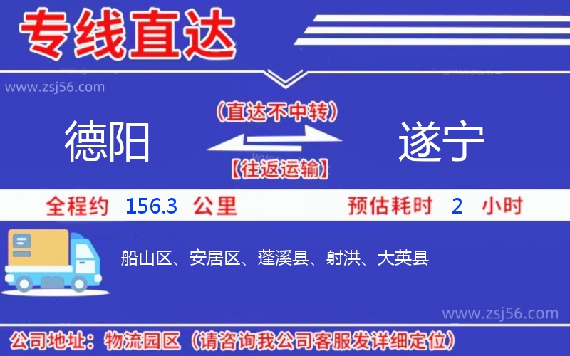 德陽到遂寧物流公司 德陽到遂寧物流公司